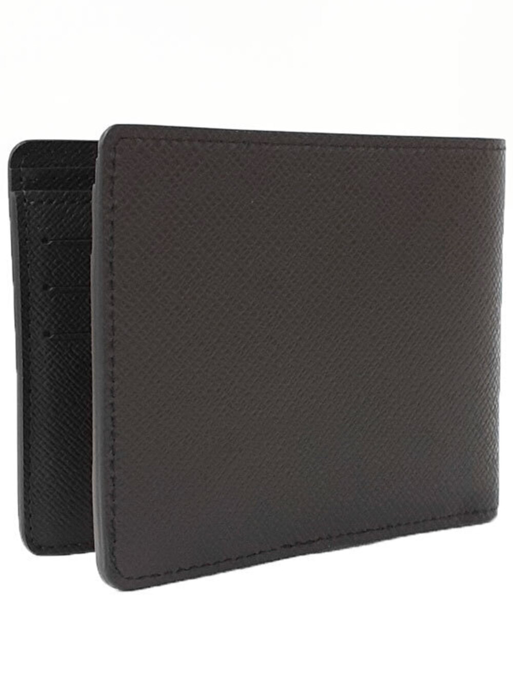 Louis Vuitton fold Multiple Taiga Wallet Bi Short Portefeuille Black